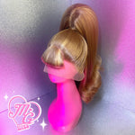 Double Stack 60s Ponytail with Betty Bangs